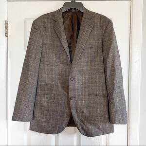 Luciano Bardelli Sartoriale Men’s Plaid Suit Jacket Size 50